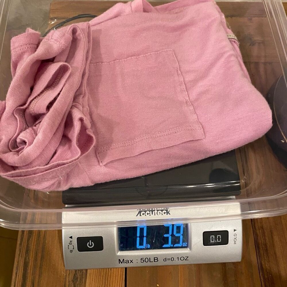 Active Basic Loose Fit Tee Pink Short Sleeve Size Medium - Picture 9 of 9